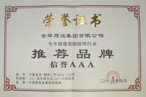 2014-2016 Recommended Brand (AAA Credit)